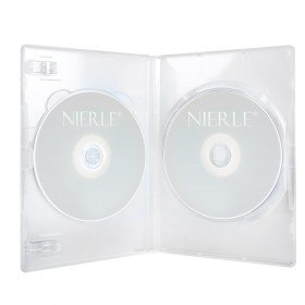Amaray DVD Doppelhüllen, 15 mm, Maschinen-pack-Qualität, Transparent, 100 Stück von Amaray