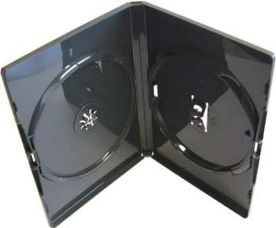 Amaray DVD-Ersatzhüllen (Doppelhüllen) Schwarz, 50 Stück von Amaray