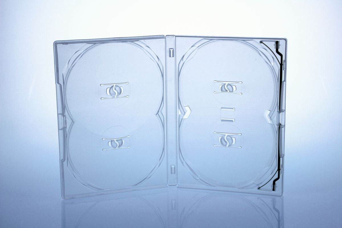 Amaray DVD-Hülle 5 Amaray DVD Hüllen / Farbe: transparent / 4er 4fach DVD Box Amaray DVD-Hülle 5 Amaray DVD Hüllen / Farbe: transparent / 4er 4fach DVD Box von Amaray