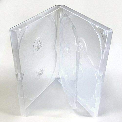 Amaray DVD-Hülle – 6-Wege-Multibox (10 Stück) in transparent für 6 Discs von AMARAY