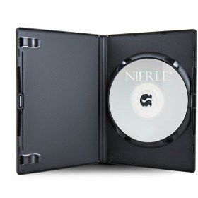 Amaray DVD Hüllen, 15 mm, Maschinen-Pack-Qualität, Schwarz, 100 Stück von Amaray