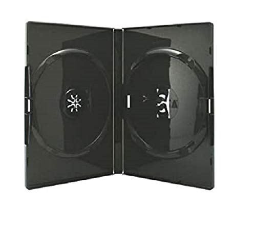 Amaray DVD Hüllen schwarz für 2 Discs, Face to Face, 100 Stück von Amaray