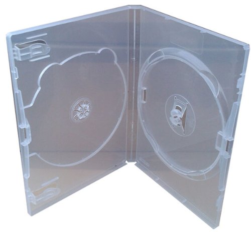Amaray Doppel-DVD-Hüllen, Transparent, 50 Stück von Amaray