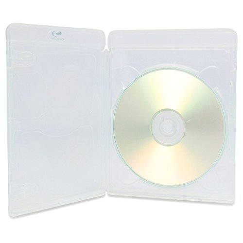 Amaray Vortex-Eco-Lite-Hüllen für je 1 Blu-Ray-Disc, 3D-Design, transparent, 25 Stück von Amaray
