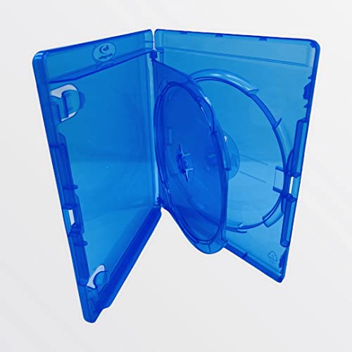 Dragon Trading Amaray Einfarbig Double Blu Ray Hülle – Außenfolie für Inlay – mit einer Innenschale 14 mm Rücken – 25 von Amaray