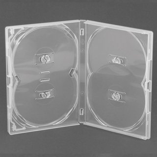 amaray DVD-opbergdoos Case/multibox in Clear to Hold 4 Discs by amaray von Amaray
