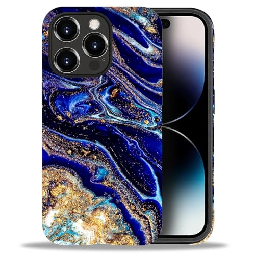 Schutzhülle kompatibel mit iPhone 15 Pro, blaue Marmor-Handyhülle, Fallschutz, weich, stoßfest, für Mädchen, Frauen, Jungen, Männer, Hülle für iPhone 15 Pro Schutzhülle kompatibel mit iPhone 15 Pro, blaue Marmor-Handyhülle, Fallschutz, weich, stoßfest, für Mädchen, Frauen, Jungen, Männer, Hülle für iPhone 15 Pro von Amasnay