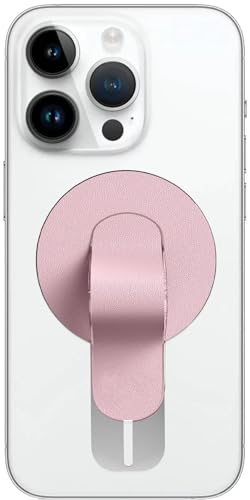 Amayo - Handy Fingerhalter für Magsafe, Magnetische Fingerhalterung Griff Magnet Halter Smartphone Ständer für iPhone 14, 13, 12 Pro Max, Samsung, Huawei, Zubehör für Magsafe (Pink) von Amayo