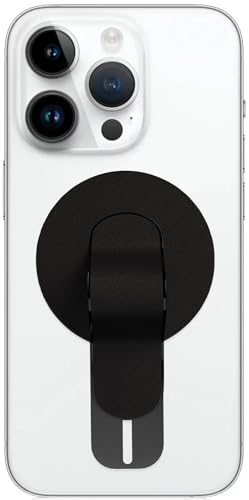 Amayo - Handy Fingerhalter für Magsafe, Magnetische Fingerhalterung Griff Magnet Halter Smartphone Ständer für iPhone 14, 13, 12 Pro Max, Samsung, Huawei, Zubehör für Magsafe (Schwarz) von Amayo