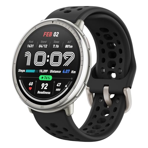 Amazfit Active 2 Smart Watch 44mm, AI, Sprachsteuerung, GPS und kostenloses Kartenmaterial, 10 Tage Akku, Fitness Tracker mit 160plus Sportmodi, 5 ATM wasserdicht für Android und iPhone von Amazfit