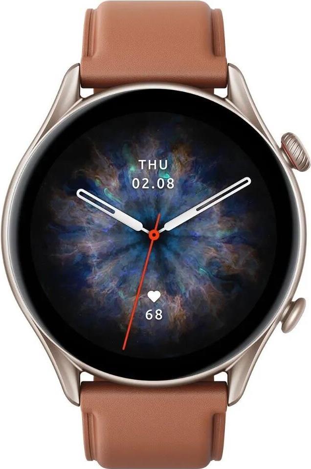 Amazfit GTR 3 Pro 3,68 cm (1.45 ) 46 mm AMOLED Braun GPS (W2040OV3N) von Amazfit