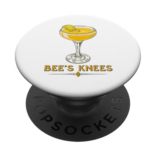 Bee's Knees Zitronencocktail im Vintage-Stil PopSockets Klebender PopGrip Bee's Knees Zitronencocktail im Vintage-Stil PopSockets Klebender PopGrip von Amazing Drink Designs Co.