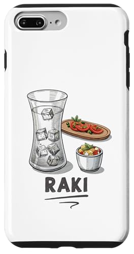 Einzigartige Getränke- und Snack-Illustration Raki Hülle für iPhone 7 Plus/8 Plus Einzigartige Getränke- und Snack-Illustration Raki Hülle für iPhone 7 Plus/8 Plus von Amazing Drink Designs Co.
