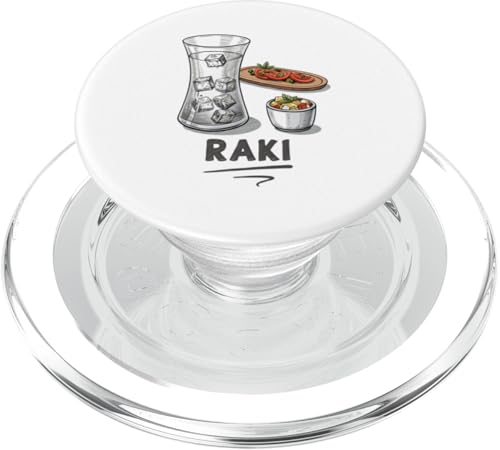 Einzigartige Getränke- und Snack-Illustration Raki PopSockets PopGrip für MagSafe von Amazing Drink Designs Co.