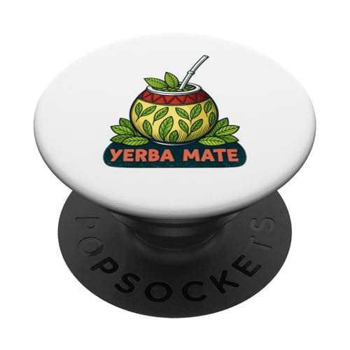 Einzigartiges, klassisches Yerba Mate inspiriertes Design PopSockets Klebender PopGrip Einzigartiges, klassisches Yerba Mate inspiriertes Design PopSockets Klebender PopGrip von Amazing Drink Designs Co.