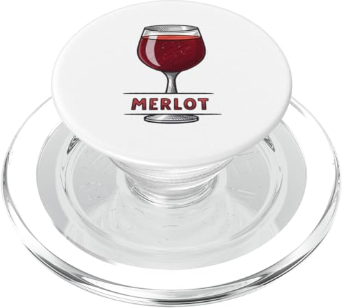 Elegante Weinliebhaber-Grafik Merlot-Thema PopSockets PopGrip für MagSafe Elegante Weinliebhaber-Grafik Merlot-Thema PopSockets PopGrip für MagSafe von Amazing Drink Designs Co.