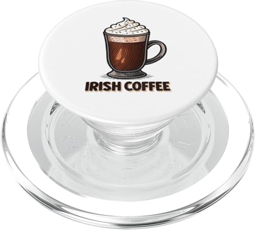 Entzückende irische Kaffee-Illustration mit Schlagsahne PopSockets PopGrip für MagSafe Entzückende irische Kaffee-Illustration mit Schlagsahne PopSockets PopGrip für MagSafe von Amazing Drink Designs Co.