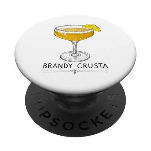 Erfrischender Brandy Crusta Cocktail Illustration PopSockets Klebender PopGrip Erfrischender Brandy Crusta Cocktail Illustration PopSockets Klebender PopGrip von Amazing Drink Designs Co.