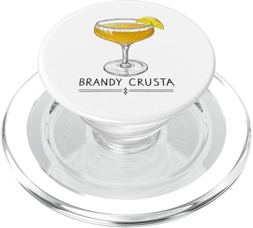 Erfrischender Brandy Crusta Cocktail Illustration PopSockets PopGrip für MagSafe Erfrischender Brandy Crusta Cocktail Illustration PopSockets PopGrip für MagSafe von Amazing Drink Designs Co.