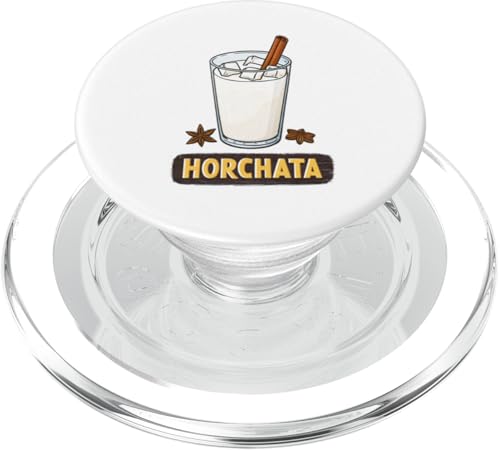 Erfrischendes Horchata-Getränk mit Zimt-Illustration PopSockets PopGrip für MagSafe Erfrischendes Horchata-Getränk mit Zimt-Illustration PopSockets PopGrip für MagSafe von Amazing Drink Designs Co.