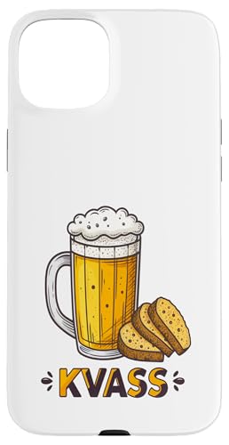 Erfrischendes Kwas-Getränk mit Brot-Illustration Hülle für iPhone 15 Plus Erfrischendes Kwas-Getränk mit Brot-Illustration Hülle für iPhone 15 Plus von Amazing Drink Designs Co.