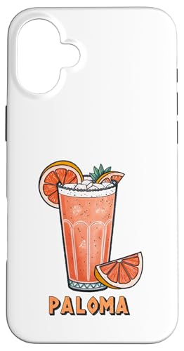 Erfrischendes Paloma-Cocktailgetränk Illustration Hülle für iPhone 16 Plus Erfrischendes Paloma-Cocktailgetränk Illustration Hülle für iPhone 16 Plus von Amazing Drink Designs Co.