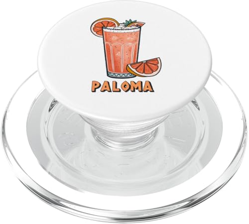 Erfrischendes Paloma-Cocktailgetränk Illustration PopSockets PopGrip für MagSafe von Amazing Drink Designs Co.