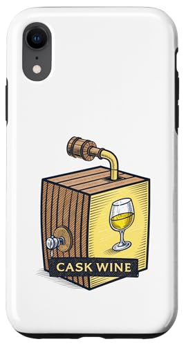 Fass Classic Weinfass mit Glas Wein Hülle für iPhone XR Fass Classic Weinfass mit Glas Wein Hülle für iPhone XR von Amazing Drink Designs Co.