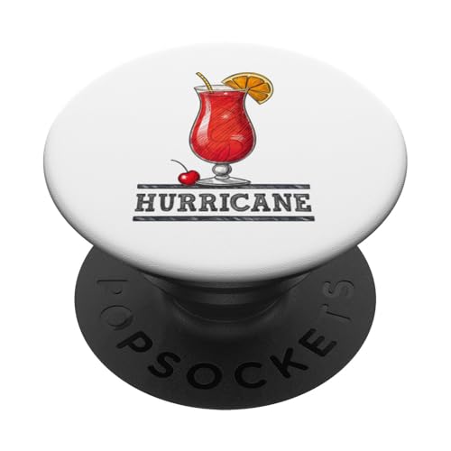 Handgezeichnetes Hurricane Drink Design PopSockets Klebender PopGrip Handgezeichnetes Hurricane Drink Design PopSockets Klebender PopGrip von Amazing Drink Designs Co.