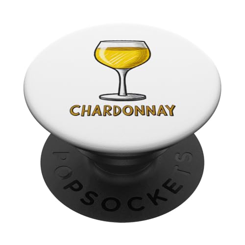 Humorvoller Chardonnay-Weinliebhaber trinken PopSockets Klebender PopGrip Humorvoller Chardonnay-Weinliebhaber trinken PopSockets Klebender PopGrip von Amazing Drink Designs Co.