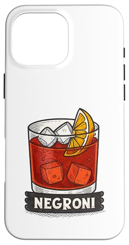 Klassische Negroni-Cocktail-Illustration mit Orangenscheibe Hülle für iPhone 16 Pro Max Klassische Negroni-Cocktail-Illustration mit Orangenscheibe Hülle für iPhone 16 Pro Max von Amazing Drink Designs Co.