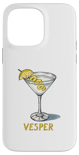 Klassische Vesper-Martini-Grafik, Vintage-Stil Hülle für iPhone 14 Pro Max Klassische Vesper-Martini-Grafik, Vintage-Stil Hülle für iPhone 14 Pro Max von Amazing Drink Designs Co.