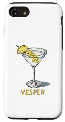 Klassische Vesper-Martini-Grafik, Vintage-Stil Hülle für iPhone SE (2020) / 7 / 8 von Amazing Drink Designs Co.