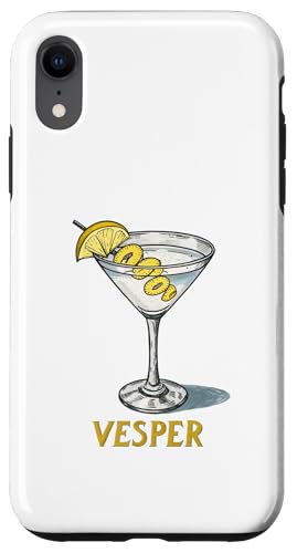 Klassische Vesper-Martini-Grafik, Vintage-Stil Hülle für iPhone XR Klassische Vesper-Martini-Grafik, Vintage-Stil Hülle für iPhone XR von Amazing Drink Designs Co.
