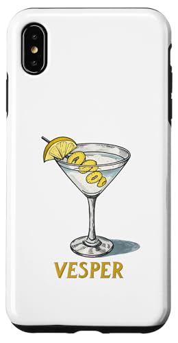 Klassische Vesper-Martini-Grafik, Vintage-Stil Hülle für iPhone XS Max Klassische Vesper-Martini-Grafik, Vintage-Stil Hülle für iPhone XS Max von Amazing Drink Designs Co.