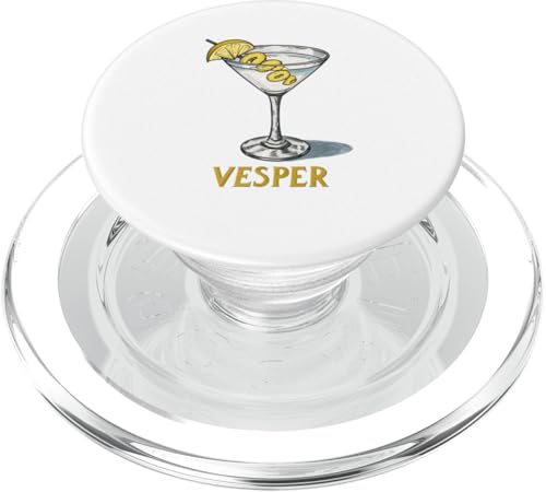 Klassische Vesper-Martini-Grafik, Vintage-Stil PopSockets PopGrip für MagSafe Klassische Vesper-Martini-Grafik, Vintage-Stil PopSockets PopGrip für MagSafe von Amazing Drink Designs Co.