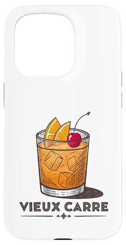 Klassisches, stilvolles Vieux Carre Cocktail-Design Hülle für iPhone 15 Pro Klassisches, stilvolles Vieux Carre Cocktail-Design Hülle für iPhone 15 Pro von Amazing Drink Designs Co.