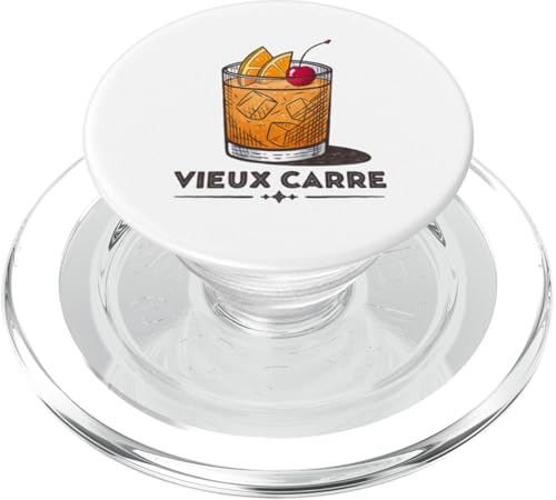 Klassisches, stilvolles Vieux Carre Cocktail-Design PopSockets PopGrip für MagSafe Klassisches, stilvolles Vieux Carre Cocktail-Design PopSockets PopGrip für MagSafe von Amazing Drink Designs Co.