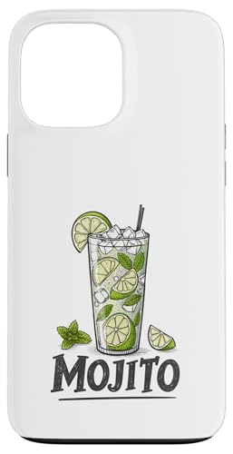 Klassisches Mojito-Getränk mit Limetten-Illustration Hülle für iPhone 13 Pro Max Klassisches Mojito-Getränk mit Limetten-Illustration Hülle für iPhone 13 Pro Max von Amazing Drink Designs Co.