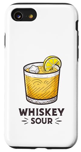 Klassisches erfrischendes Whiskey-Sauer-Design Hülle für iPhone SE (2020) / 7 / 8 von Amazing Drink Designs Co.