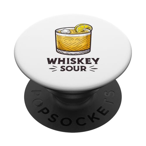 Klassisches erfrischendes Whiskey-Sauer-Design PopSockets Klebender PopGrip Klassisches erfrischendes Whiskey-Sauer-Design PopSockets Klebender PopGrip von Amazing Drink Designs Co.
