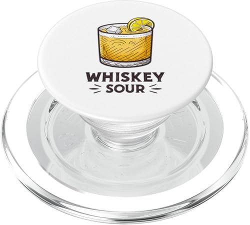 Klassisches erfrischendes Whiskey-Sauer-Design PopSockets PopGrip für MagSafe Klassisches erfrischendes Whiskey-Sauer-Design PopSockets PopGrip für MagSafe von Amazing Drink Designs Co.