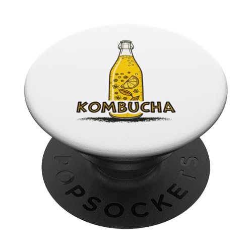 Kombucha Lovers Funky Zitronendesign PopSockets Klebender PopGrip Kombucha Lovers Funky Zitronendesign PopSockets Klebender PopGrip von Amazing Drink Designs Co.