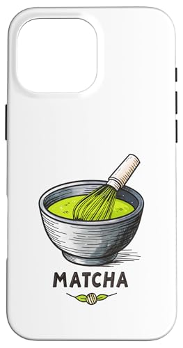 Lebendige Matcha-Teeschale mit Schneebesen Hülle für iPhone 16 Pro Max Lebendige Matcha-Teeschale mit Schneebesen Hülle für iPhone 16 Pro Max von Amazing Drink Designs Co.