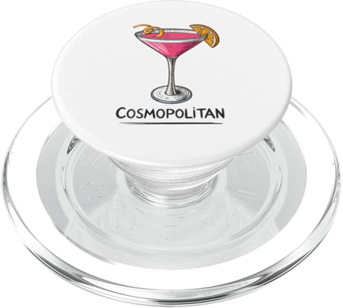 Lebendige rosa Cosmopolitan Cosmo Cocktail Illustration PopSockets PopGrip für MagSafe Lebendige rosa Cosmopolitan Cosmo Cocktail Illustration PopSockets PopGrip für MagSafe von Amazing Drink Designs Co.
