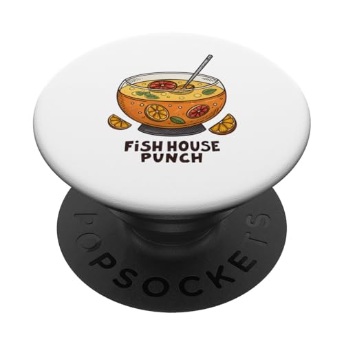 Lebendiger Zitrus-inspirierter Fischhaus-Stanzer PopSockets Klebender PopGrip Lebendiger Zitrus-inspirierter Fischhaus-Stanzer PopSockets Klebender PopGrip von Amazing Drink Designs Co.