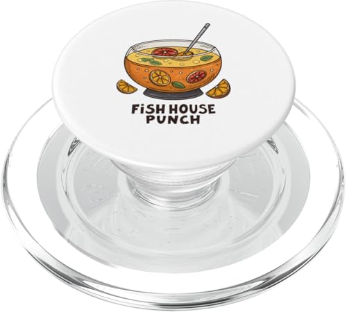 Lebendiger Zitrus-inspirierter Fischhaus-Stanzer PopSockets PopGrip für MagSafe Lebendiger Zitrus-inspirierter Fischhaus-Stanzer PopSockets PopGrip für MagSafe von Amazing Drink Designs Co.