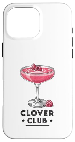 Liebhaber von Retro Clover Club Cocktails Hülle für iPhone 16 Pro Max Liebhaber von Retro Clover Club Cocktails Hülle für iPhone 16 Pro Max von Amazing Drink Designs Co.