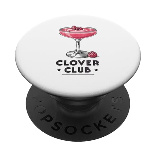 Liebhaber von Retro Clover Club Cocktails PopSockets Klebender PopGrip Liebhaber von Retro Clover Club Cocktails PopSockets Klebender PopGrip von Amazing Drink Designs Co.