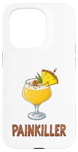 Lustiges und tropisches Schmerzmittel, Ananas-Cocktail-Thema Hülle für iPhone 15 Pro von Amazing Drink Designs Co.